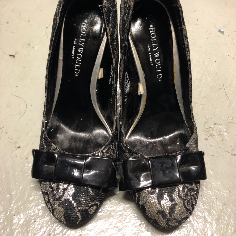 Hollywould by Target High Heels with Bow on front